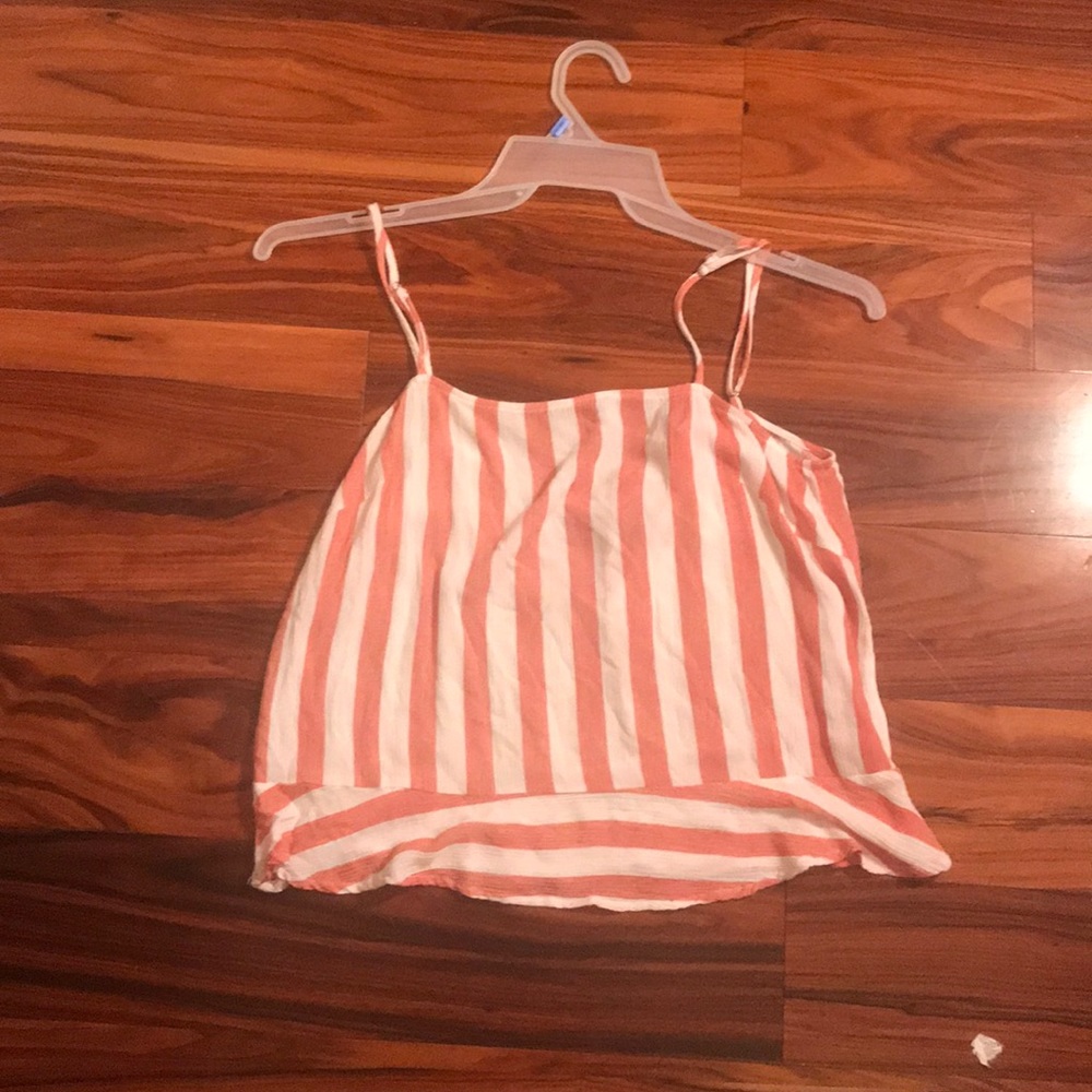 Red and white stripe shirt